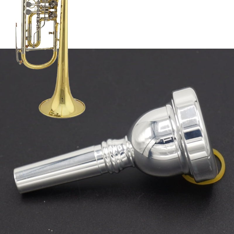 Cheerock 12C Trombone Mouthpiece, Silver Plated Mouthpiece, Euphonium Mouthpiece with Superior Sound, Excellent for Baritone and Trombone Instrument Accessories - Image 5